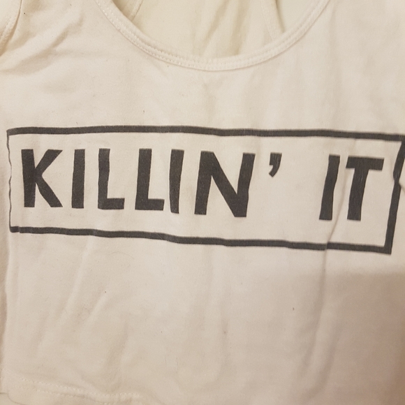 {FWP} [STREETWEAR SOCIETY] ”Killin' It” Crop Top - Picture 3 of 6